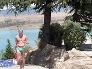 A stranger at the water park invited a cute twink to visit for a juicy fuck - 518 water gay stranger